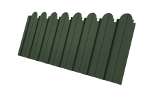 Профнастил C10A фигурный Grand Line 0,5 Satin Matt TX RAL 6020 хромовая зелень