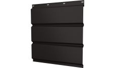 Софит металлический Классик v01 Grand Line без перфорации 0,5 Satin Matt TX с пленкой RR 32 темно-коричневый