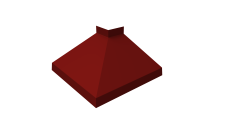 Угол отлива внешний 150 0,5 Satin с пленкой RAL 3011 коричнево-красный