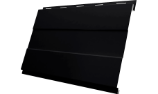 Вертикаль проф Grand Line 0,45 Drap ТХ с пленкой RAL 9005 черный