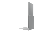 Планка приемная оконная Grand Line 0,45 PE с пленкой RAL 7004 сигнальный серый (2м)