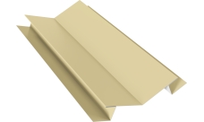 Планка угла внутреннего сложного 135 градусов Блок-Хаус new Grand Line 0,45 PE lite с пленкой RAL 1014 слоновая кость (2м)