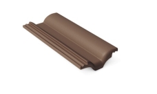 Половинчатая черепица Braas Франкфурсткая темно-коричневый