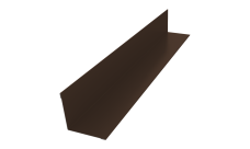 Угол внутренний 50х50 Grand Line 0,5 Velur X RAL 8017 шоколад (2м)