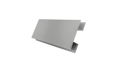 Планка H-образная Блок-Хаус новый Grand Line 0,45 Drap ТХ RAL 7047 телегрей 4 (2м)