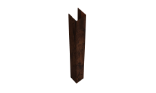 Стойка жалюзи Texas для монтажа с крепежным вкладышем 0,45 Print Elite Cherry Wood TwinColor (2м)