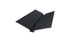 Планка ендовы верхней 115х30х115 0,5 Satin Matt TX RAL 7024 мокрый асфальт (2м)