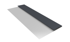 Планка стартовая Блок-Хаус новый Grand Line 0,45 Drap RAL 7024 мокрый асфальт (3м)