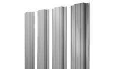 Штакетник Прямоугольный с прямым резом Grand Line 0,5 Satin RAL 7004 сигнальный серый