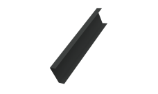 Декоративная накладка на столб универсальная 80х80 для забора жалюзи Grand Line 0,5 Velur X RAL 7016 антрацитово-серый (2,5м)