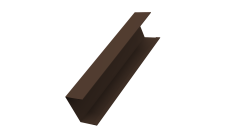 Крышка жалюзи Milan,Tokyo 0,45 PE-Double RAL 8017 шоколад (2м)