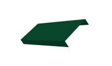 Ламель обратная 125 забора жалюзи Техас Grand Line 0,45 PE-Double RAL 6005 зеленый мох