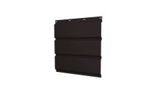 Софит металлический Grand Line центральная перфорация 0,45 Drap-double TX с пленкой RAL 9005 черный