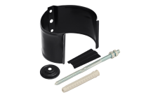 Кронштейн трубы на кирпич GL PU Matt 90 мм RAL 9005 черный