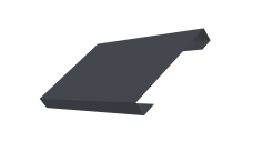 Ламель лицевая 150 забора жалюзи Texas 0,5 Atlas X RAL 7024 мокрый асфальт