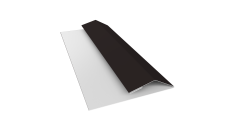 Планка финишная Блок-Хаус новый Grand Line 0,5 PurPro матовый RAL 9005 черный (2м)