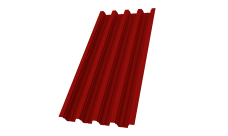 Профнастил Н75R Grand Line 0,7 PE RAL 3011 коричнево-красный