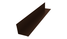Угол внутренний 30х30 0,45 PE lite с пленкой RAL 8017 шоколад (2м)