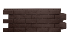 Фасадная панель Grand Line Состаренный кирпич Classic шоколадный