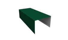 Крышка для забора из сайдинга ЭкоБрус 0,5 Satin RAL 6005 зеленый мох (2,5м)