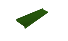 Отлив простой 100 0,45 PE с пленкой RAL 6002 лиственно-зеленый (2м)