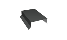 Парапетная крышка прямая 100мм Grand Line 0,5 Rooftop Бархат RAL 7016 антрацитово-серый (3м)