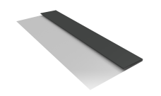 Планка стартовая Блок-Хаус новый Grand Line 0,5 Сатин с пленкой RAL 7016 антрацитово-серый (2м)