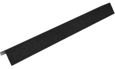 Планка торцевая для композитной черепицы CM Roof черный (1,35м)
