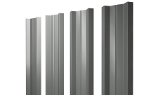 Штакетник М-образный A с прямым резом Grand Line 0,45 PE RAL 7005 мышино-серый