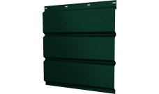 Софит металлический Классик v01 Grand Line полная перфорация 0,5 Satin Matt TX с пленкой RAL 6005 зеленый мох