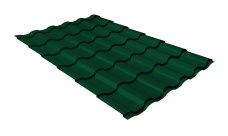 Металлочерепица "Кредо" ("Kredo") v01 0,5 Satin RAL 6005 зеленый мох