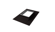 Оклад трубы Длина вдоль ската 805 х Ширина вдоль карниза 405 0,5 Satin RAL 9005 черный