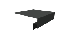 Планка околооконная сложная Блок-Хаус новый 250х50х27 Grand Line 0,5 Velur RAL 7016 антрацитово-серый (2м)