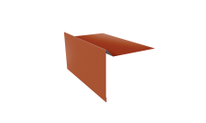 Планка ветровая для мягкой кровли 100х20х70 0,45 Drap TX RAL 8004 терракота (2м)