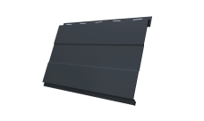 Софит Вертикаль 0,2 prof Grand Line 0,45 Drap TwinColor RAL 7024 мокрый асфальт