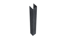 Стойка жалюзи Texas для монтажа с крепежным вкладышем 0,45 Print Premium Grey Wood TwinColor (1,8м)