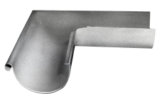 Угол желоба внешний GL ZN 90 гр 125 мм Zn цинк
