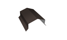 Парапетная крышка угольная 125мм Grand Line 0,45 Drap ST RR 32 темно-коричневый (3м)