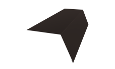 Планка карнизная широкая 100х85 Grand Line 0,45 Drap RR 32 темно-коричневый (2м)