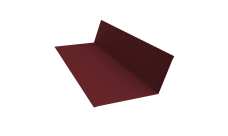 Планка примыкания 150х250 0,45 PE-Double с пленкой RAL 3005 красное вино (2м)