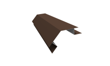 Планка угла внешнего сложного 135 градусов Блок-Хаус new Grand Line 0,5 PurPro Matt 275 RAL 8017 шоколад (2м)