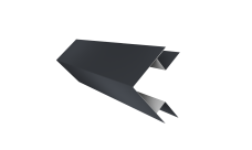 Планка угла внешнего сложного Экобрус Grand Line 0,45 Drap TR RAL 7024 мокрый асфальт (3м)