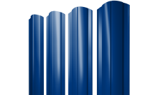 Штакетник Круглый фигурный Grand Line 0,45 PE RAL 5002 ультрамариново-синий