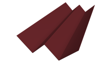 Угол внутренний фибросайдинга Slim 0,5 Satin с пленкой RAL 3005 красное вино (2м)