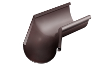 Угол желоба внутренний Grand Line PU 135 гр 125 мм RAL 8017 шоколад