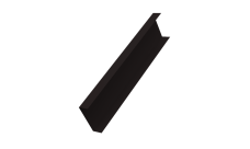 Декоративная накладка на столб универсальная 60х60 для забора жалюзи Grand Line 0,45 PE-Double RR 32 темно-коричневый (2,5м)