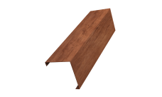 Декоративная накладка на столб универсальная угловая 62х55 для забора жалюзи 0,45 Print Premium Rowan Wood Intense FTC (2м)