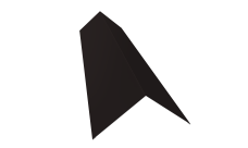 Планка конька плоского 145х145 0,45 Drap-double TX RAL 9005 черный (2м)