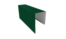 Планка П-образная заборная 17 0,5 Satin Matt TX RAL 6005 зеленый мох (2м)