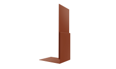 Планка приемная оконная 0,5 Velur X RAL 8004 терракота (3м)